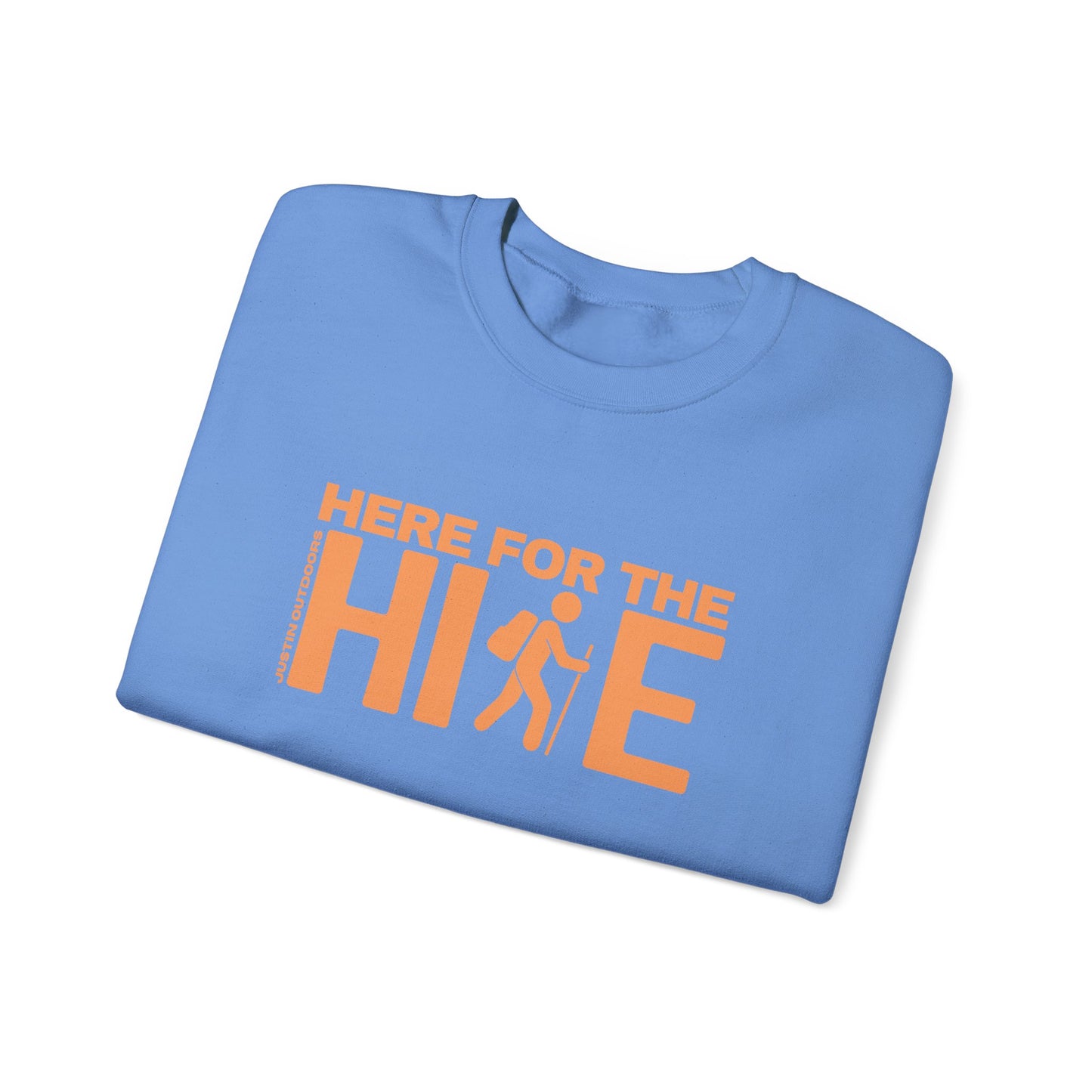 'Here for the Hike' Heavy Blend Crewneck Sweatshirt