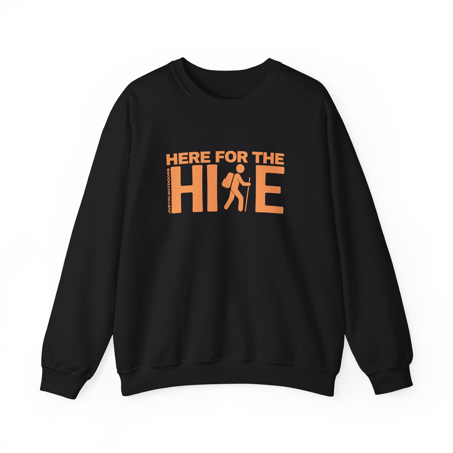 'Here for the Hike' Heavy Blend Crewneck Sweatshirt