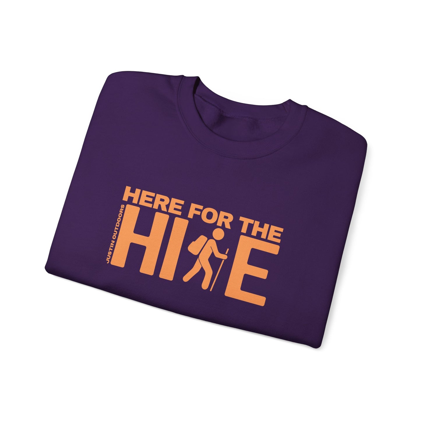 'Here for the Hike' Heavy Blend Crewneck Sweatshirt