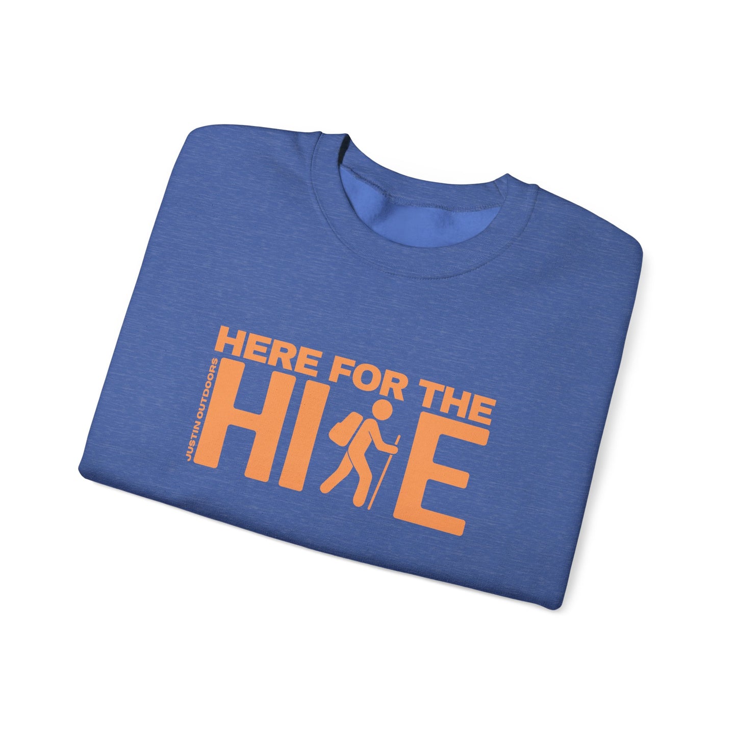 'Here for the Hike' Heavy Blend Crewneck Sweatshirt