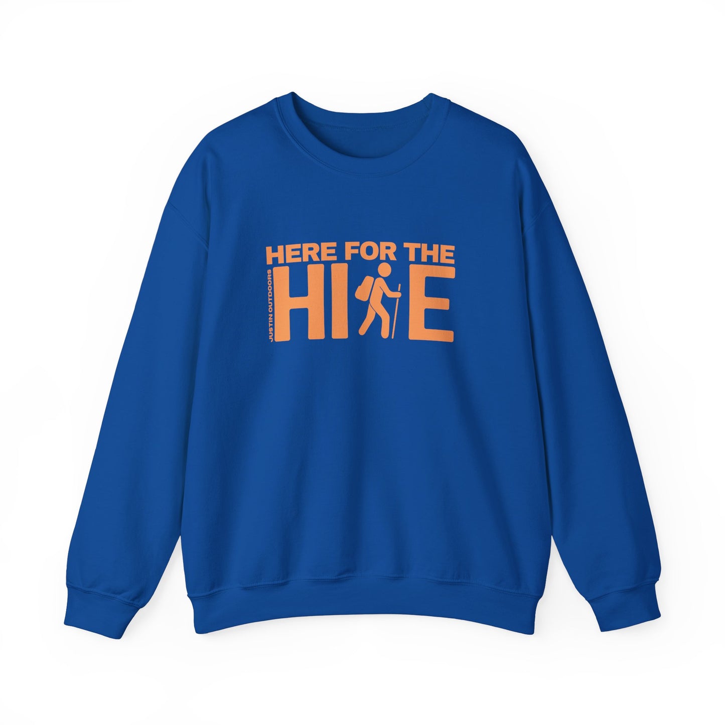 'Here for the Hike' Heavy Blend Crewneck Sweatshirt