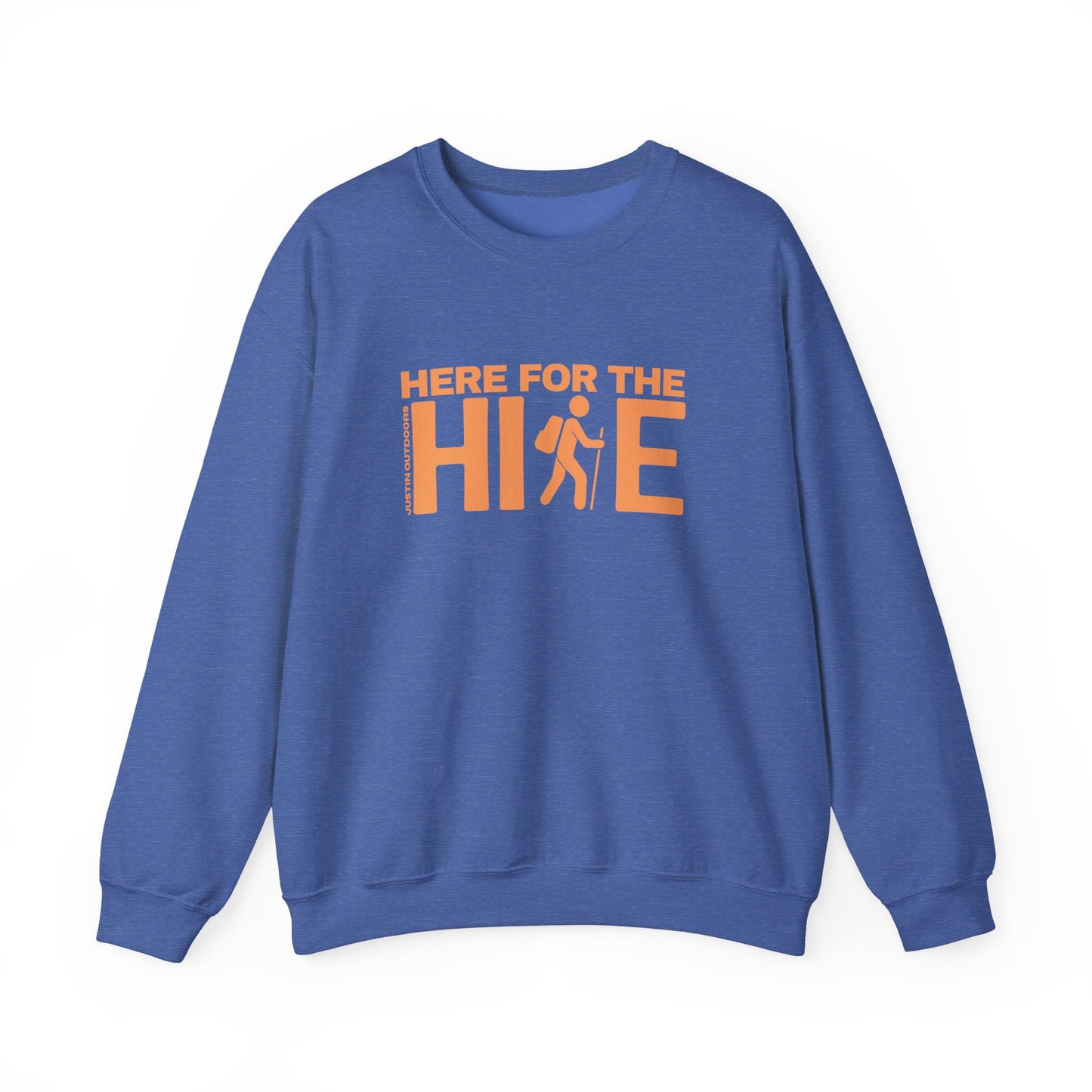 'Here for the Hike' Heavy Blend Crewneck Sweatshirt