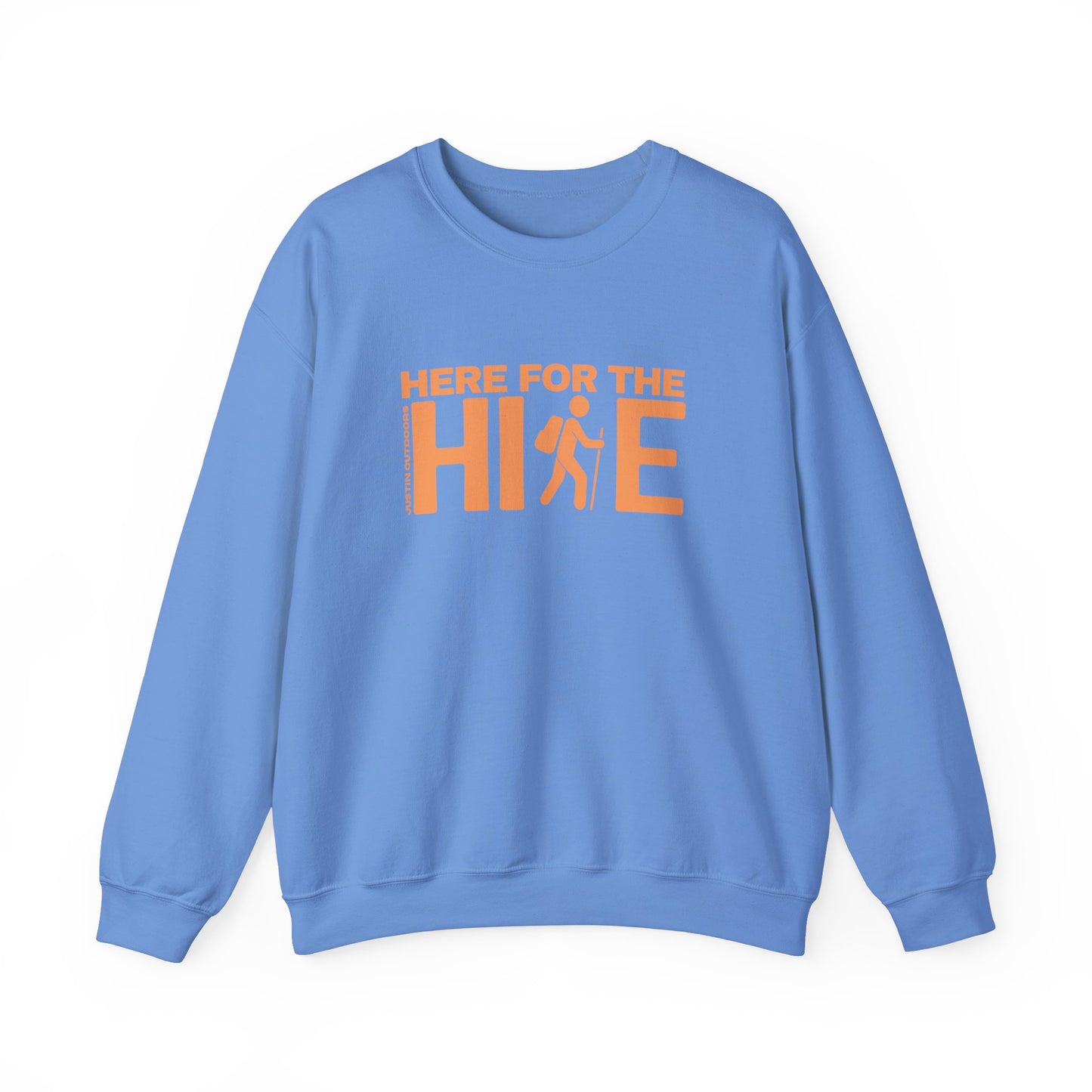 'Here for the Hike' Heavy Blend Crewneck Sweatshirt